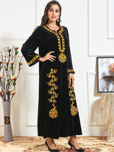 Islam Turkey Moroccan Arabic Hijab Dresses Muslim Women Islamic Clothing Dubai Dress Abaya Kaftan Kimono Long Robe Jubah Elbise