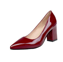 Load image into Gallery viewer, oymlg 2020 Women&#39;s High Heels Sexy Bride Party mid Heel Pointed toe Shallow mouth High Heel Shoes Women shoes big size 35-43