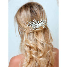 Load image into Gallery viewer, Mix Style Elegant Crystal Pearl Flower Hair Jewelry Wedding Hair Accessories Hair Comb Bridal tiara hair ornaments Wholesale