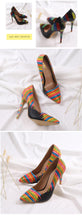 Load image into Gallery viewer, WETKISS Emboss Leather Pumps Women Pointed Heels 12cm Shallow Shoes Female Colorful Shoes Crocodile High Heels Party Summer 2020