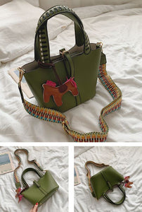 Fashion Women's Handbags 2 Pcs/set Composite Bags Handbag Women Shoulder Bags Female Totes Large Capacity Women's Crossbody Bags