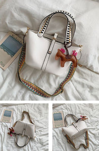 Fashion Women's Handbags 2 Pcs/set Composite Bags Handbag Women Shoulder Bags Female Totes Large Capacity Women's Crossbody Bags