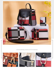 Load image into Gallery viewer, Large Capacity Women Bag Fashion Shoulder Bags for Women 2020 Wallet Ladies Leather Tote Luxury Brand 4 Psc/set Women&#39;s Handbags