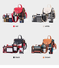 Load image into Gallery viewer, Large Capacity Women Bag Fashion Shoulder Bags for Women 2020 Wallet Ladies Leather Tote Luxury Brand 4 Psc/set Women&#39;s Handbags
