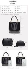 Load image into Gallery viewer, New Fashion  Version of Sub Mother Bag Women&#39;s 2020 Style Rivet Shoulder Bag Three Piece Set of Women&#39;s Bag