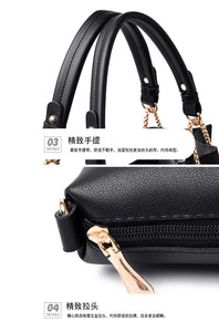 New Fashion  Version of Sub Mother Bag Women's 2020 Style Rivet Shoulder Bag Three Piece Set of Women's Bag