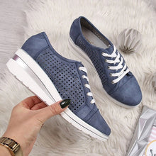 Load image into Gallery viewer, WDHKUN Autumn Women Flats Shoes Female Hollow Breathable Mesh Casual Shoes For Ladies Slip On Flats Loafers Lace Up Shoes Beach