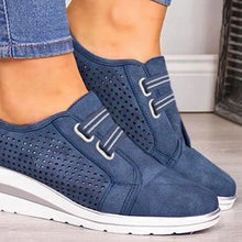 Load image into Gallery viewer, 2020 Flock New High Heel Lady Casual Women Sneakers Leisure Platform Shoes Breathable Height Increasing Shoes Women Flats