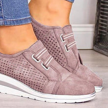 Load image into Gallery viewer, 2020 Flock New High Heel Lady Casual Women Sneakers Leisure Platform Shoes Breathable Height Increasing Shoes Women Flats
