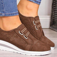 Load image into Gallery viewer, 2020 Flock New High Heel Lady Casual Women Sneakers Leisure Platform Shoes Breathable Height Increasing Shoes Women Flats
