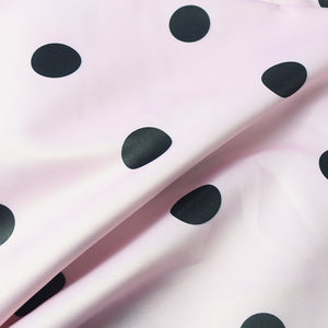 Women Pink Dress Polka Dot with Bowtie Lovely Loose Princess Party Ruffles Patchwork Short Sleeve African Female Cute Vestidos