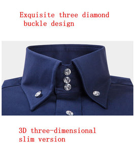 Deepocean Spring Autumn Men Shirt Cotton Shirts Men Clothes Fashion Casual Shirts Plsu Size Business Shirt Brand Clothing