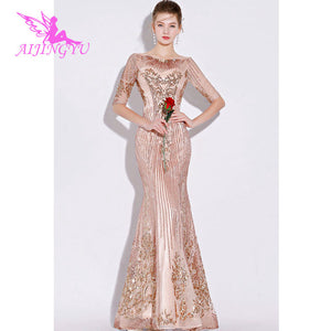 AIJINGYU Evening Party Long Dress Gown 2021 Women Elegant Sexy Formal Special Occasion Dresses Fashion Ball Gowns FS349