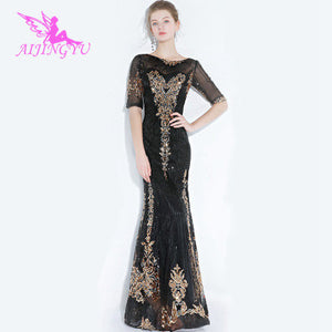 AIJINGYU Evening Party Long Dress Gown 2021 Women Elegant Sexy Formal Special Occasion Dresses Fashion Ball Gowns FS349