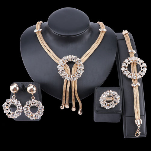 Tassel Design Jewelry Set Brand New Dubai 4 Styles Jewelry Set Nigerian African Bridal Wedding Gift For Woman