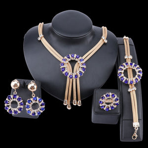 Tassel Design Jewelry Set Brand New Dubai 4 Styles Jewelry Set Nigerian African Bridal Wedding Gift For Woman