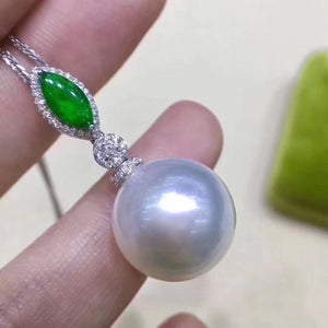 D727 PEARL SET FINE JEWELRY 925 STERLING SILVER ROUND 9-12MM NATURE FRESH WATER WHITE PEARLS JEWELRY SETS FOR WOMEN PRESENTS