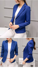 Load image into Gallery viewer, Black Women Blazer 2020 Formal Blazers Lady Office Work Suit Pockets Jackets Coat Slim Black Women Blazer Femme Jackets