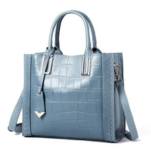 Load image into Gallery viewer, Female Big Tote Bag Genuine Leather Retro Crocodile Pattern Women Handbag Lady Classic Shoulder Messenger Bags Shopping Purse