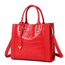 Load image into Gallery viewer, Female Big Tote Bag Genuine Leather Retro Crocodile Pattern Women Handbag Lady Classic Shoulder Messenger Bags Shopping Purse