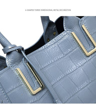 Load image into Gallery viewer, Female Big Tote Bag Genuine Leather Retro Crocodile Pattern Women Handbag Lady Classic Shoulder Messenger Bags Shopping Purse