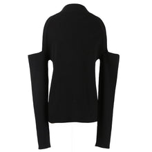 Load image into Gallery viewer, New Fashion Autumn Winter Women Sweaters Europe America Knitted Sweater Tops High quality Pearl beaded Bare Shoulders Feminino