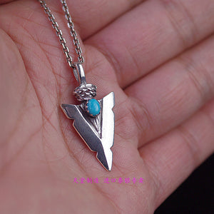 new fashion Thai Jewelry Indian Style s925 Sterling Silver Arrow Thai silver  man's Pendant