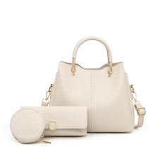 Load image into Gallery viewer, Alligator 3-piece Set Composite Bag Designer High Quality PU Leather Women Handbag Ladies Fashion Small Shoulder Crossbody Bag