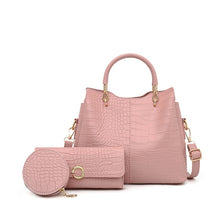 Load image into Gallery viewer, Alligator 3-piece Set Composite Bag Designer High Quality PU Leather Women Handbag Ladies Fashion Small Shoulder Crossbody Bag