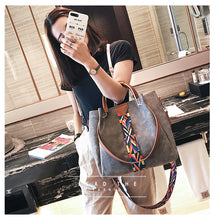 Load image into Gallery viewer, Rainbow Shoulder Strap Women Handbag High Capacity Tote Bag 2-Piece Set Handbag Women Famous Brand Shoulder Messenger Bags Sac