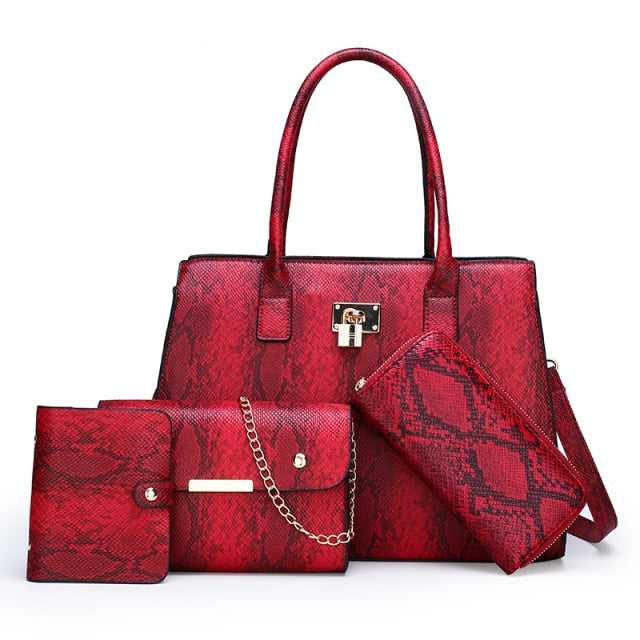 4 PCS Women Bag Set New Fashion Crossbody Bag High Quality Bags For Women 2020 Purses And Handbags Luxury Designer Shoulder Bag