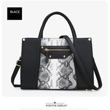 Load image into Gallery viewer, AIBODUO Two Piece Handbag For Women 2020 New Color Contrast Snake Print Composite Bag Fashion Two Piece Set Shoulder Bag
