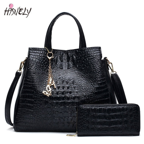 2 Set Fashion PU Leather Shoulder Bags 2021 Women Bag High Quality Ladies Handbags Tote Bag Purses Designer large Bolsos Mujer
