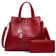 Load image into Gallery viewer, 2 Set Fashion PU Leather Shoulder Bags 2021 Women Bag High Quality Ladies Handbags Tote Bag Purses Designer large Bolsos Mujer