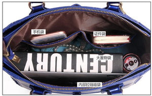 Maelove HOT 3Pcs/ Set Women-messenger-bags PU Leather Women casual Totes shoulder Bag +Messenger Bag+Purse +clutch Composite Bag