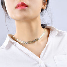 Load image into Gallery viewer, Italian Jewelry S925 Silver Women&#39;s Necklace Three Color Five Thread Weave Choker Necklaces 40cm 45cm Chic Trendy Party Gift