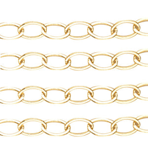 SAUVOO Rectangle Link Cable Chain Metal Link Cable Chain Necklace Gold Oval Paperclip Chain For Jewelry Women Men 1Meter