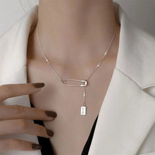 Load image into Gallery viewer, New Design Pin Necklace Trendy Paperclip Pin Pendant Necklace For Women Girlfriend Simple Charms Clavicle Chain