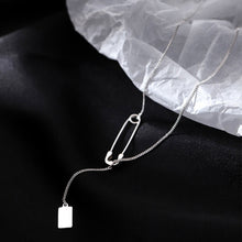 Load image into Gallery viewer, New Design Pin Necklace Trendy Paperclip Pin Pendant Necklace For Women Girlfriend Simple Charms Clavicle Chain