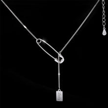 Load image into Gallery viewer, New Design Pin Necklace Trendy Paperclip Pin Pendant Necklace For Women Girlfriend Simple Charms Clavicle Chain