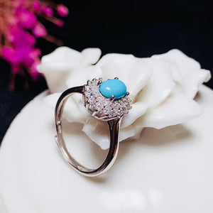 100% Natural and Real Turquoise Ring 925 sterling silver Wholesales Fine jewelry