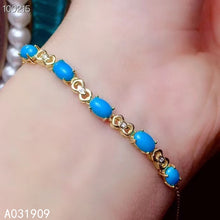 Load image into Gallery viewer, KJJEAXCMY boutique jewelry 925 sterling silver inlaid Natural turquoise ladies bracelet support detection luxurious fashion