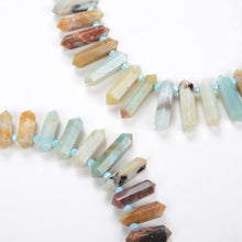 Load image into Gallery viewer, 6-12X20-45mm Natural Rock Crystal Unique Quartz Strand Rough Pointed Pendant Beads for Necklace Earrings Spinel Stone Sunlight