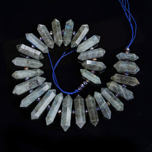 Load image into Gallery viewer, 6-12 X 20-45mm Natural Rock Crystal Unique Quartz Beads Strand Rough Pointed Pendant Beads for Necklace Earrings Spinel Stone