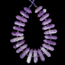 Load image into Gallery viewer, 6-12 X 20-45mm Natural Rock Crystal Unique Quartz Beads Strand Rough Pointed Pendant Beads for Necklace Earrings Spinel Stone