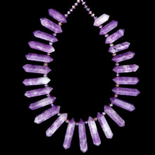 Load image into Gallery viewer, 6-12 X 20-45mm Natural Rock Crystal Unique Quartz Beads Strand Rough Pointed Pendant Beads for Necklace Earrings Spinel Stone