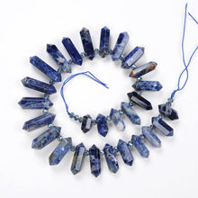 Load image into Gallery viewer, 6-12 X 20-45mm Natural Rock Crystal Unique Quartz Beads Strand Rough Pointed Pendant Beads for Necklace Earrings Spinel Stone