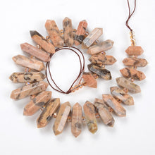 Load image into Gallery viewer, 6-12 X 20-45mm Natural Rock Crystal Unique Quartz Beads Strand Rough Pointed Pendant Beads for Necklace Earrings Spinel Stone