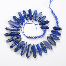 Load image into Gallery viewer, 6-12 X 20-45mm Natural Rock Crystal Unique Quartz Beads Strand Rough Pointed Pendant Beads for Necklace Earrings Spinel Stone