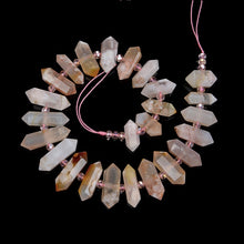 Load image into Gallery viewer, 6-12 X 20-45mm Natural Rock Crystal Unique Quartz Beads Strand Rough Pointed Pendant Beads for Necklace Earrings Spinel Stone